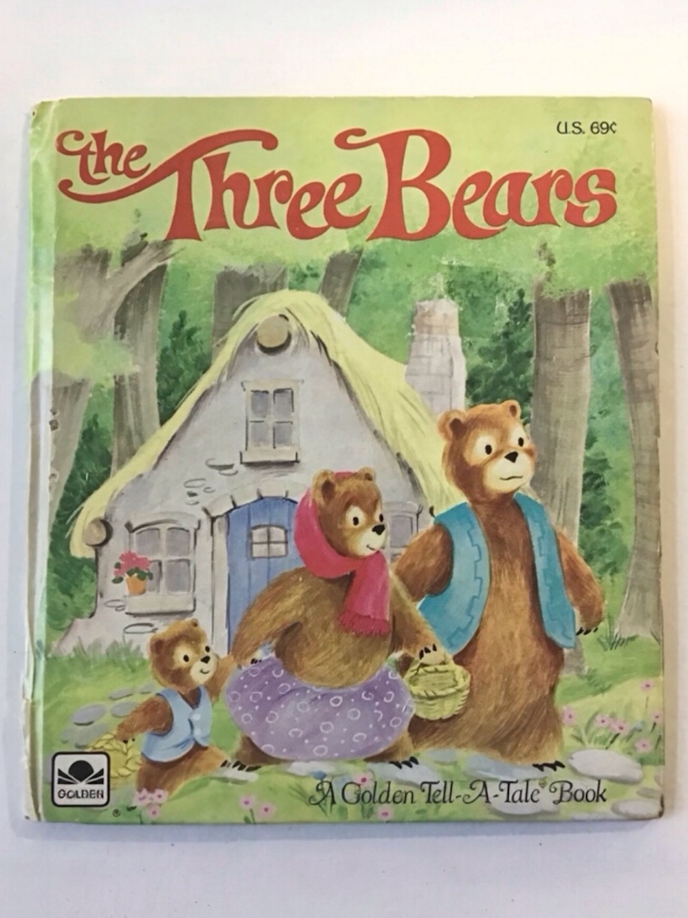 Vintage 1968 THE THREE BEARS Golden Tell-A-Tale Children’s Hardcover Book